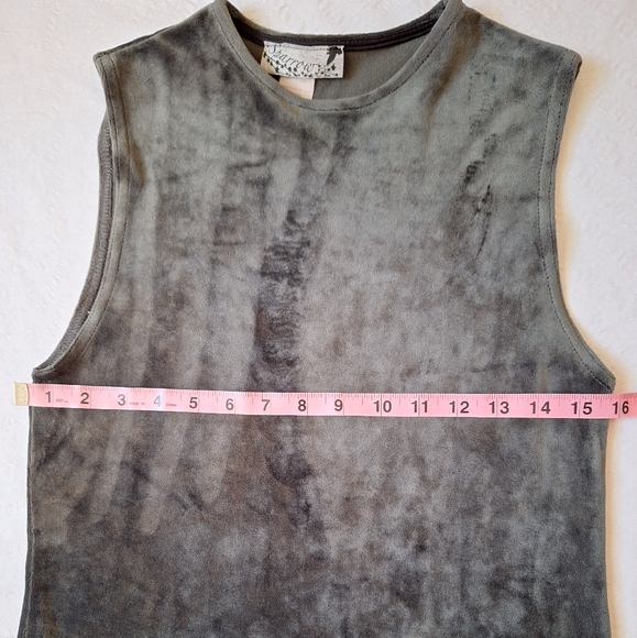 SPARROW  Green Olive Mock Neck Sleeveless Velvet Maxi Gown - Picture 4 of 6